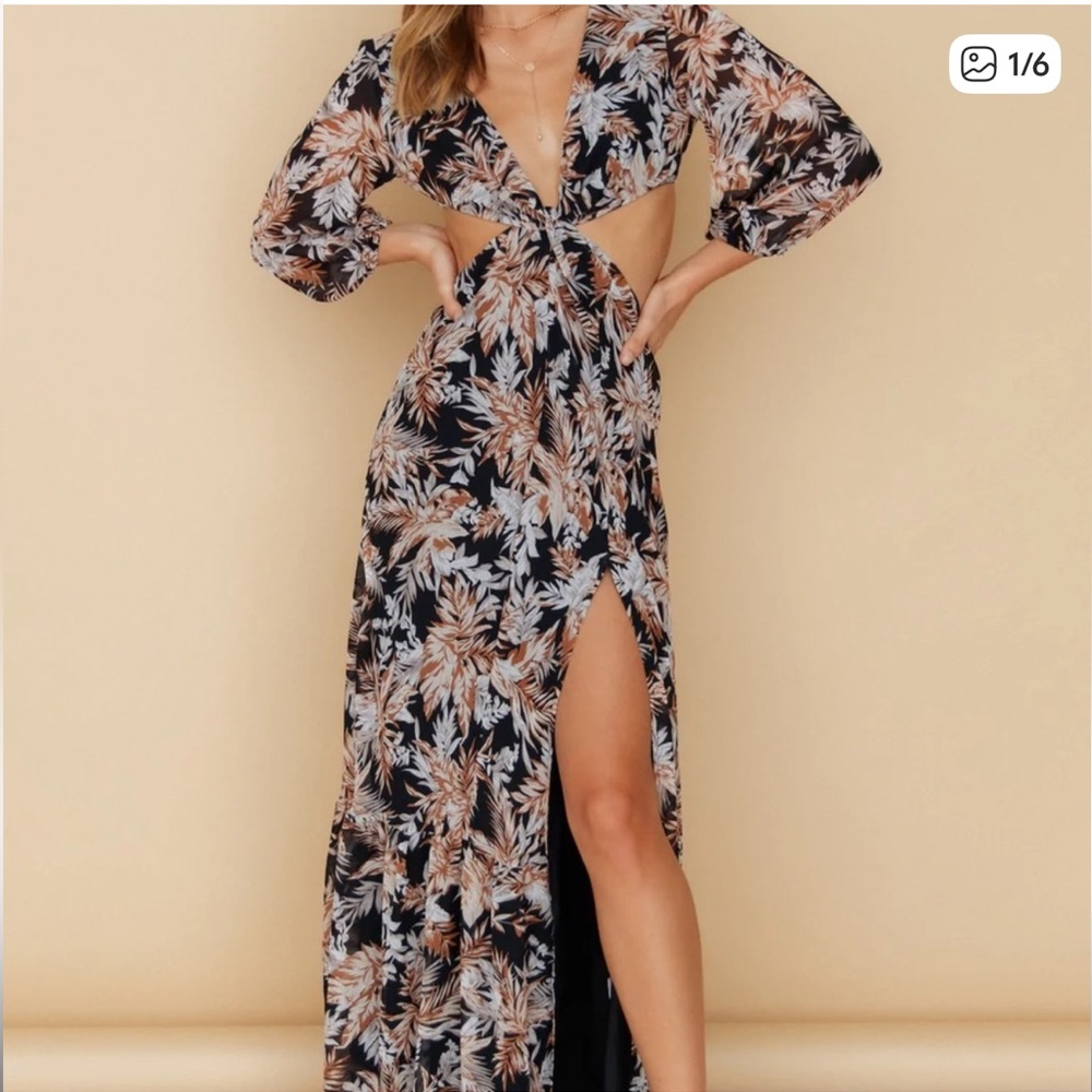 Hello Molly Black Floral Dress